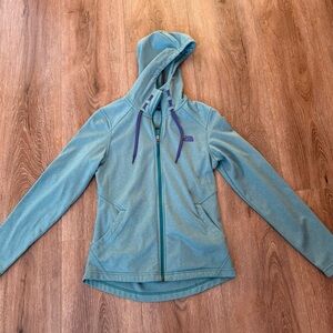 The North Face Women's Teal and Purple Ski Jacket